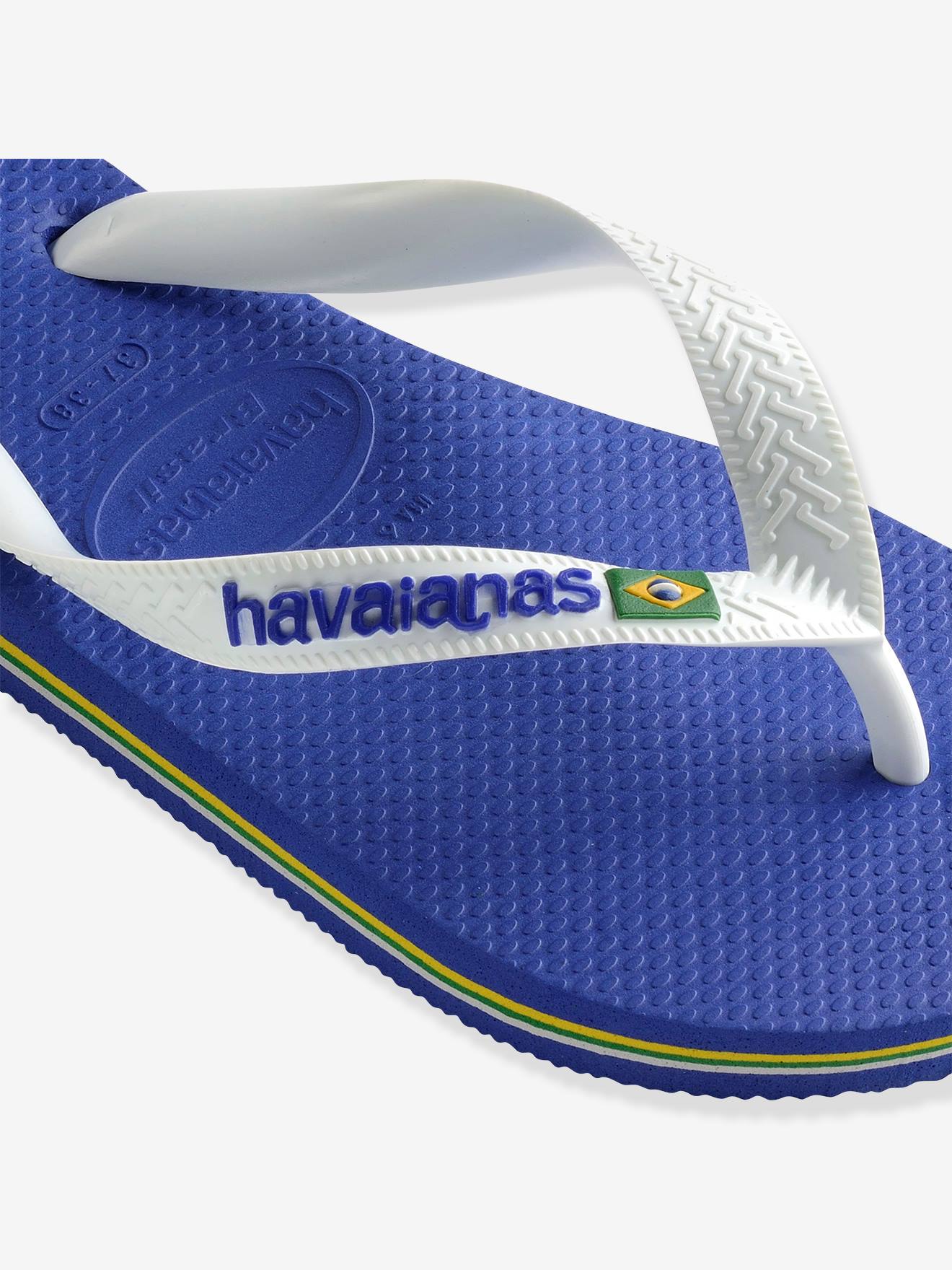 Havaianas Kinder Zehentrenner Brasil Logo HAVAIANAS - marine/weiß