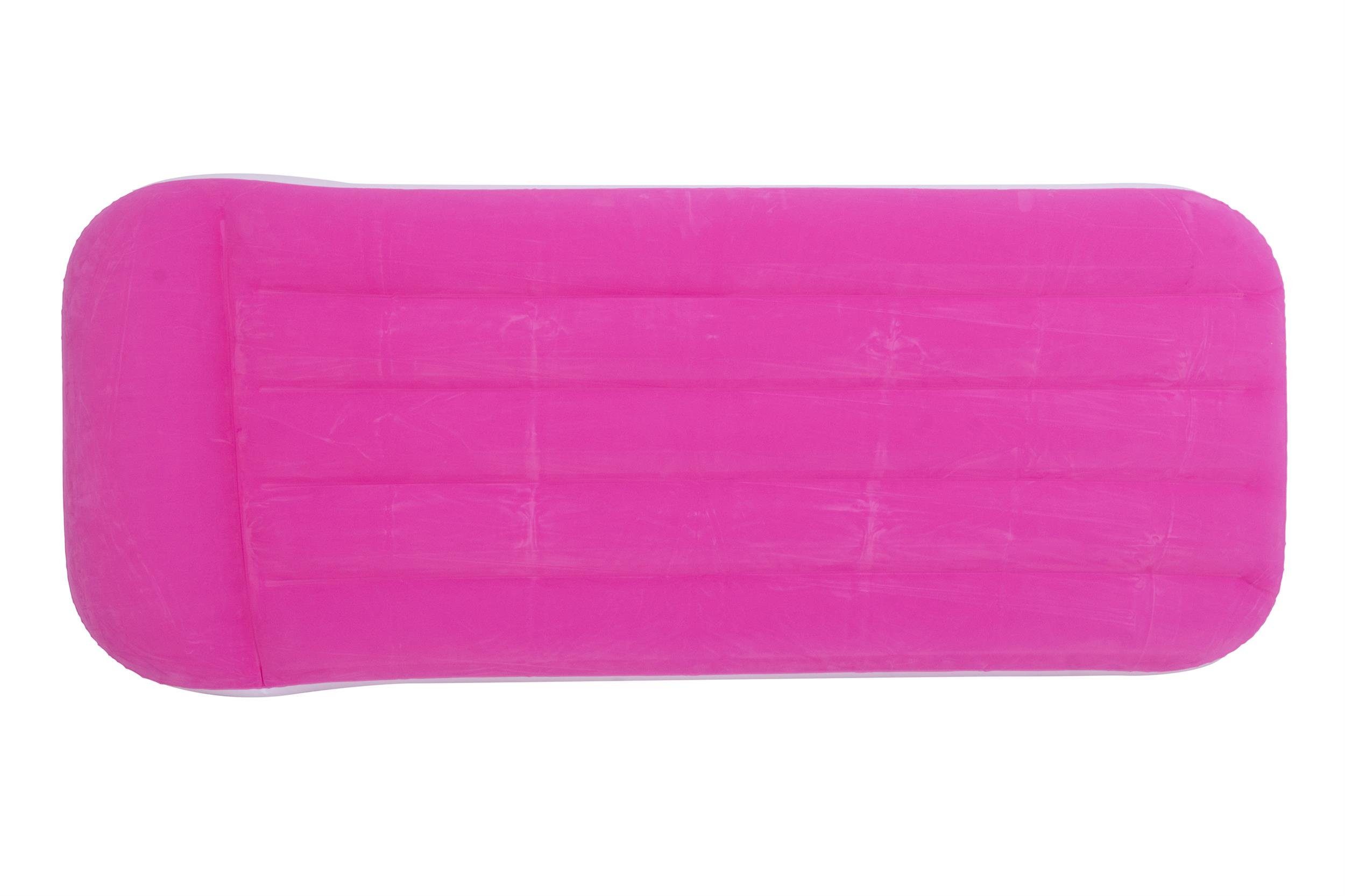 Avenli Luftbett Aufblasbares Kinderbett rosa, (Luftbett für Kinder rosa), Luftmatratze mit erhöhtem Kopfteil