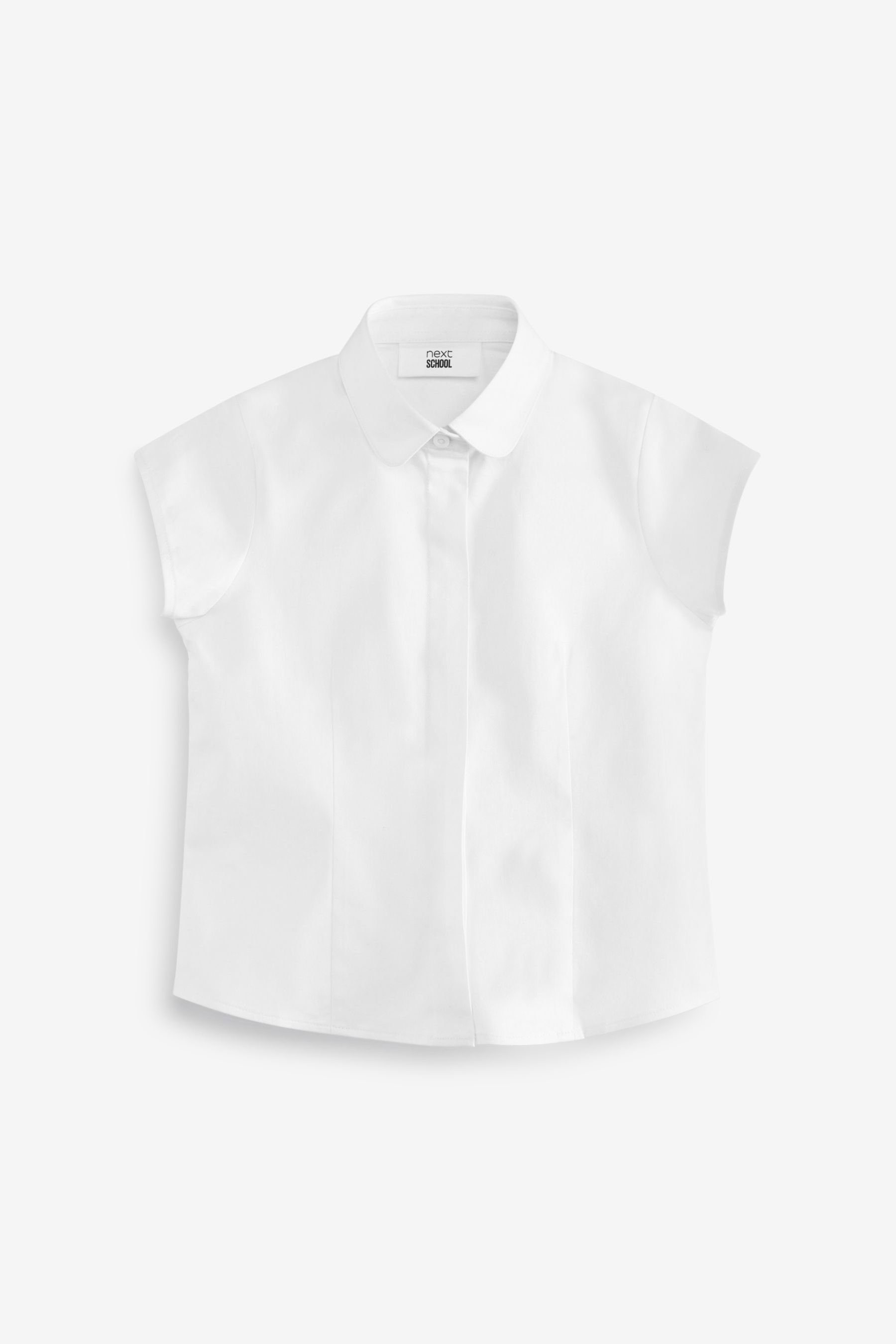 Next Kurzarmbluse Premium-T-Shirts mit rundem Kragen, 2er-Pack (2-tlg)