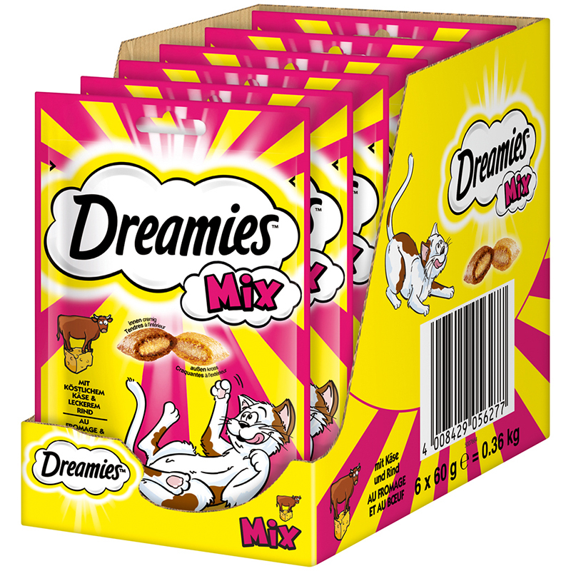 Dreamies Snacks Dreamies Mix 6x60g Käse & Rind