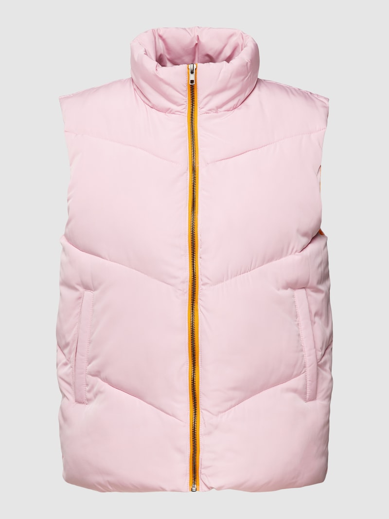 Steppweste mit Stehkragen Modell 'Frizta' in rosa