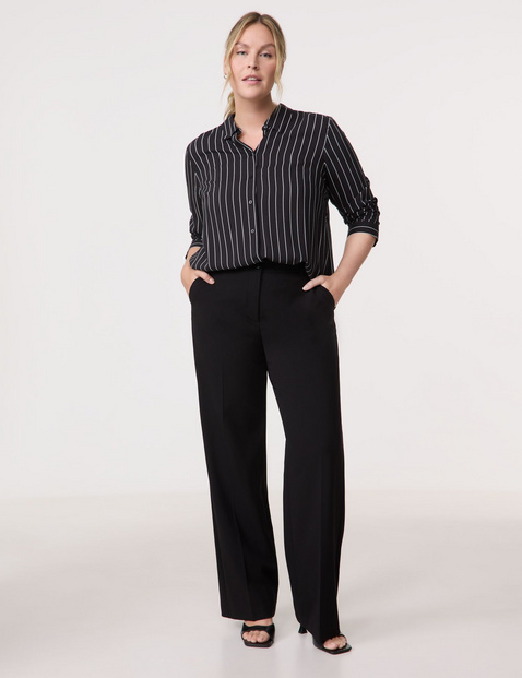 Bluse mit Steifen-Dessin