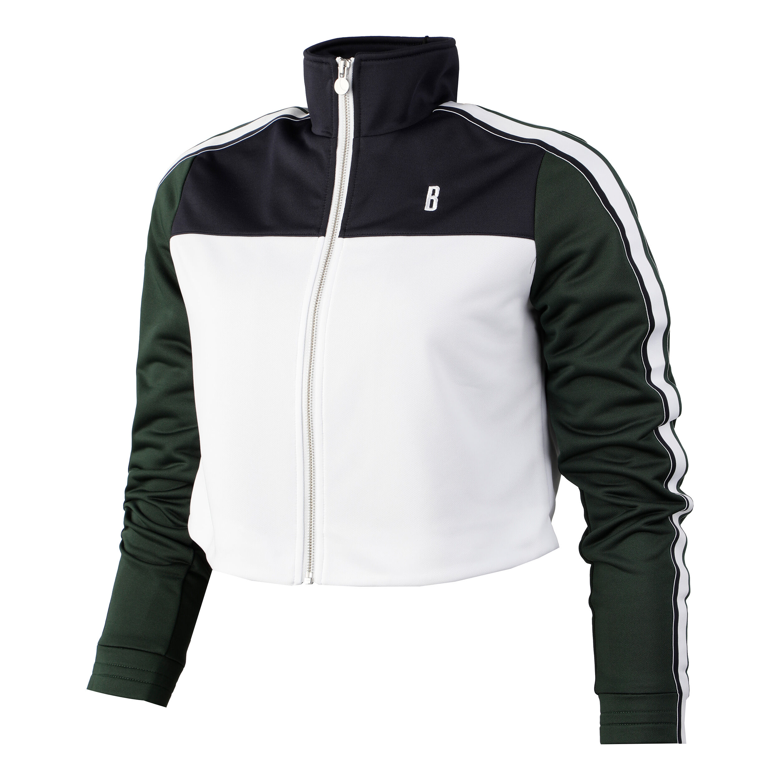 ACE Maggie Trainingsjacke Damen - Weiß, Dunkelgrün