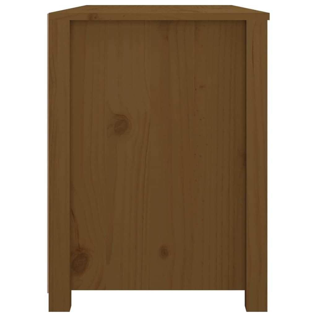 vidaXL Sideboard Beistellschrank Honigbraun 100x40x54 cm Massivholz Kiefer (1 St)
