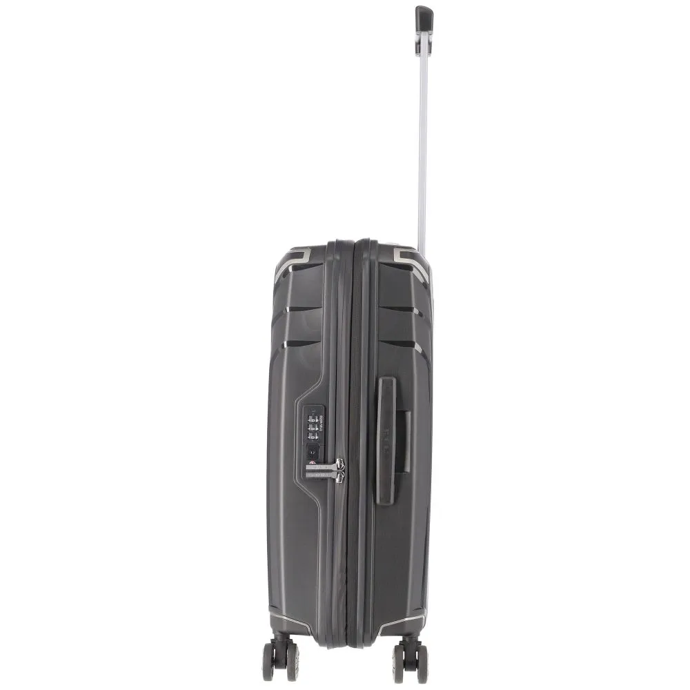 Travelite ELVAA Trolley M mit 4 Rollen (erweiterbar) - Schwarz