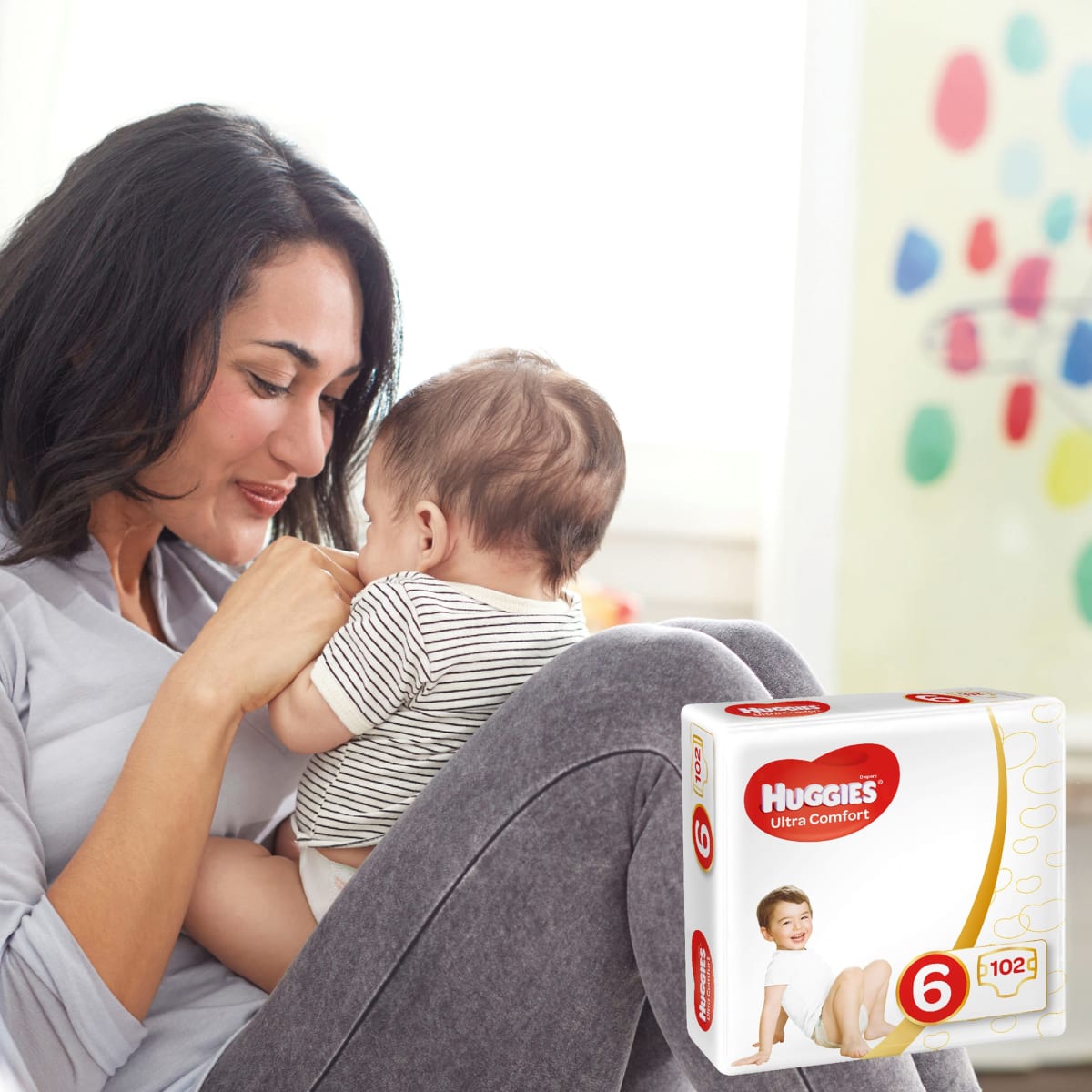 Windel Ultra Comfort Gr. 6 (15-30 kg), Monatsbox, 102 St