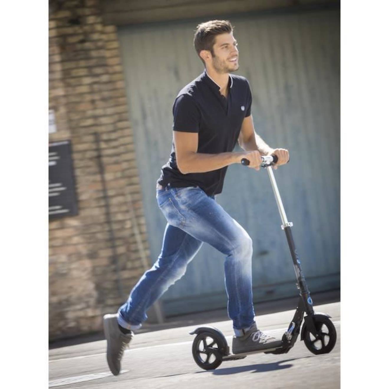Trottinette pliable Adulte – Micro Flex Noir noir