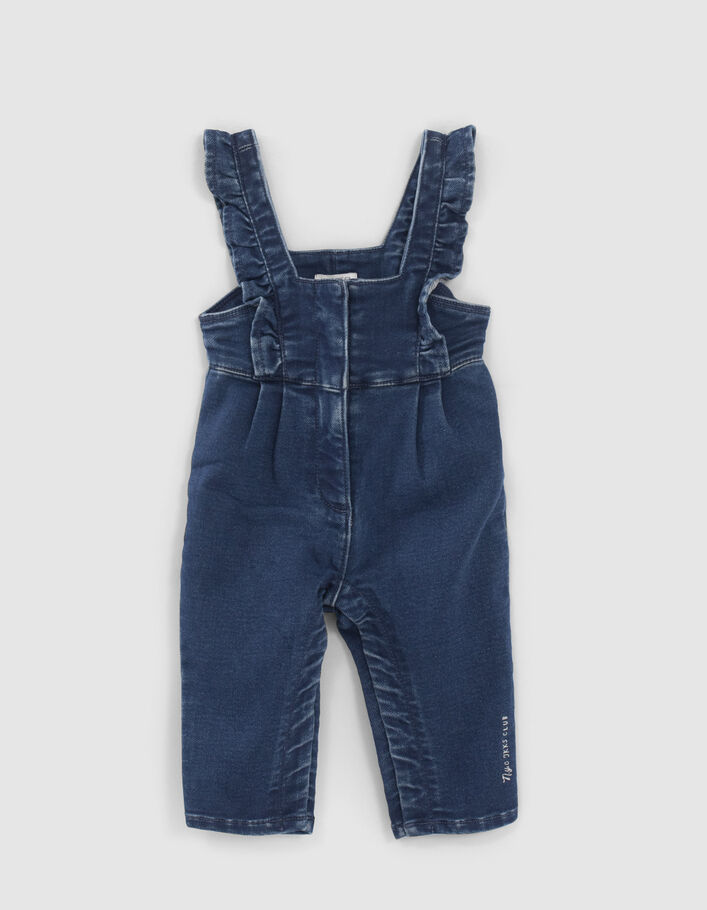 Ensemble salopette en jean et tee-shirt bébé fille