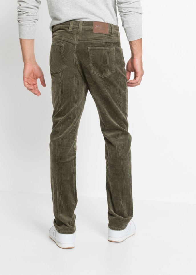 Slim Fit Stretch-Cordhose mit Komfortschnitt