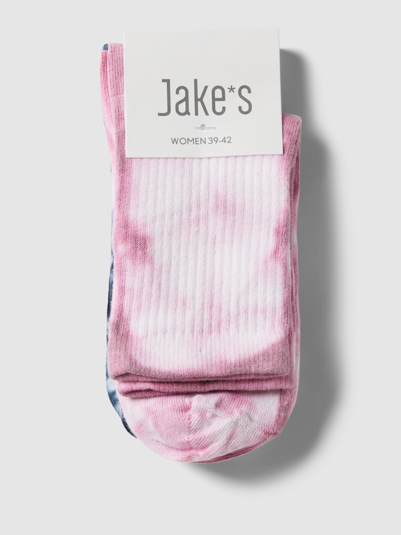 Socken mit Batik-Look im 2er-Pack in rosa