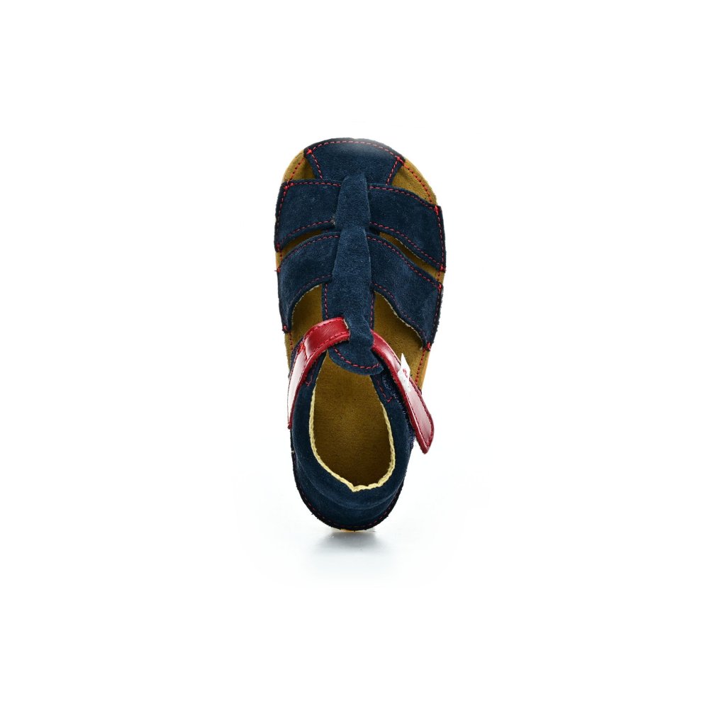 Ef Sam Granat Navy/Red Barfußsandalen