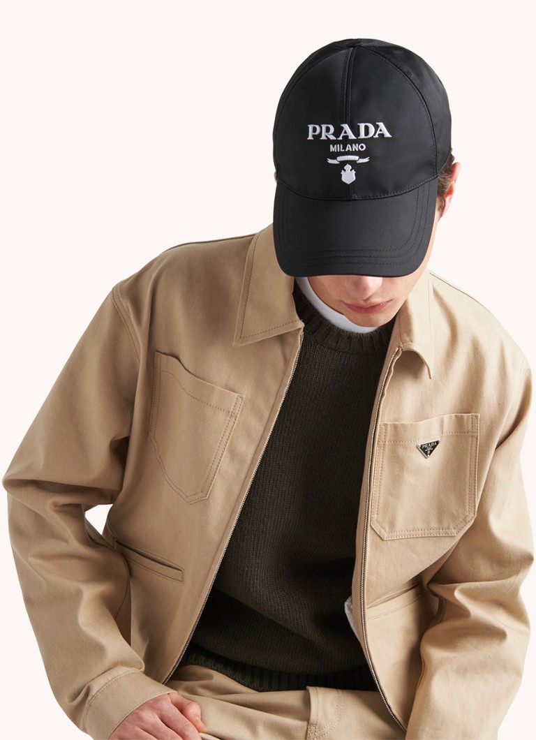 Prada Re-Nylon baseball cap with logo