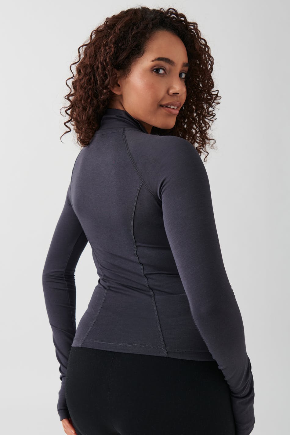 Soft touch zip jacket