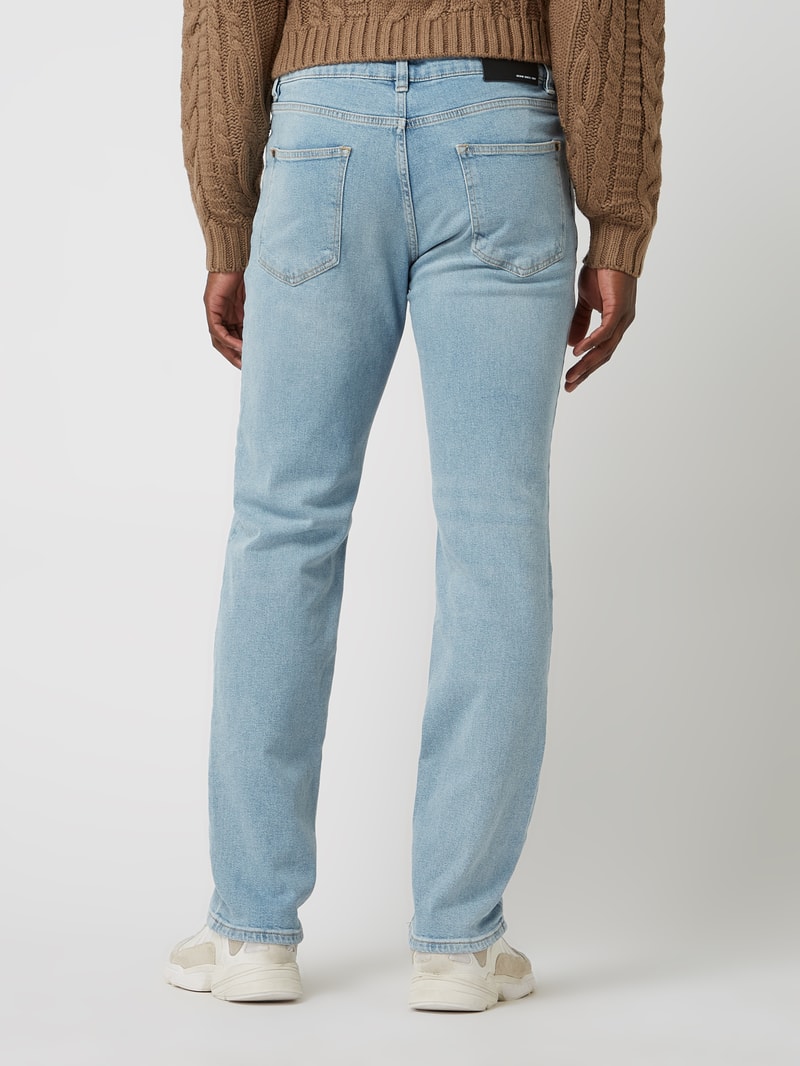 Straight Fit Jeans mit Stretch-Anteil in hellblau