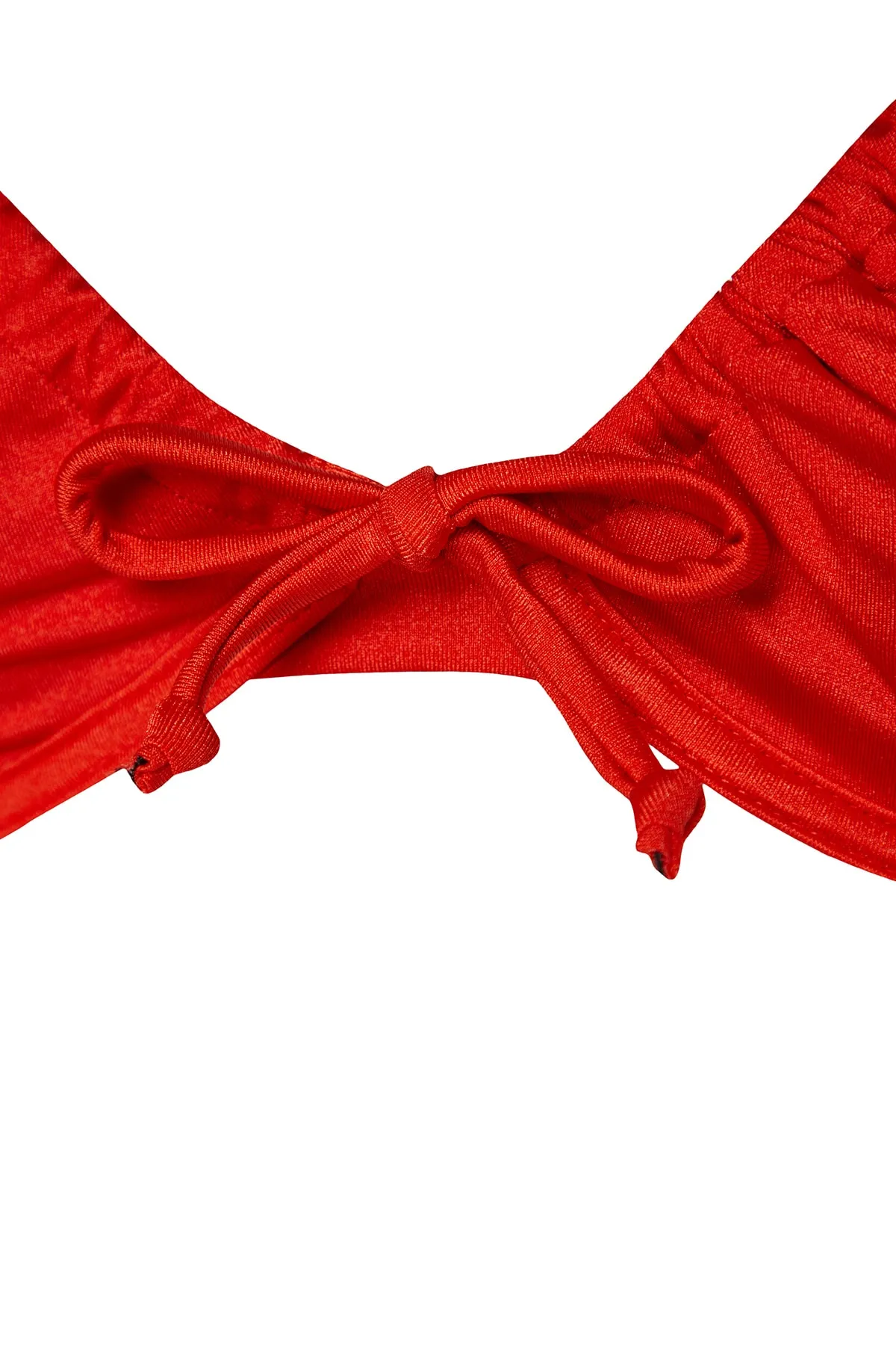 Trendyol Collection  Brasilianisches Bikini-Set mit rotem Balconette-Tunnel TBESS22BT0021