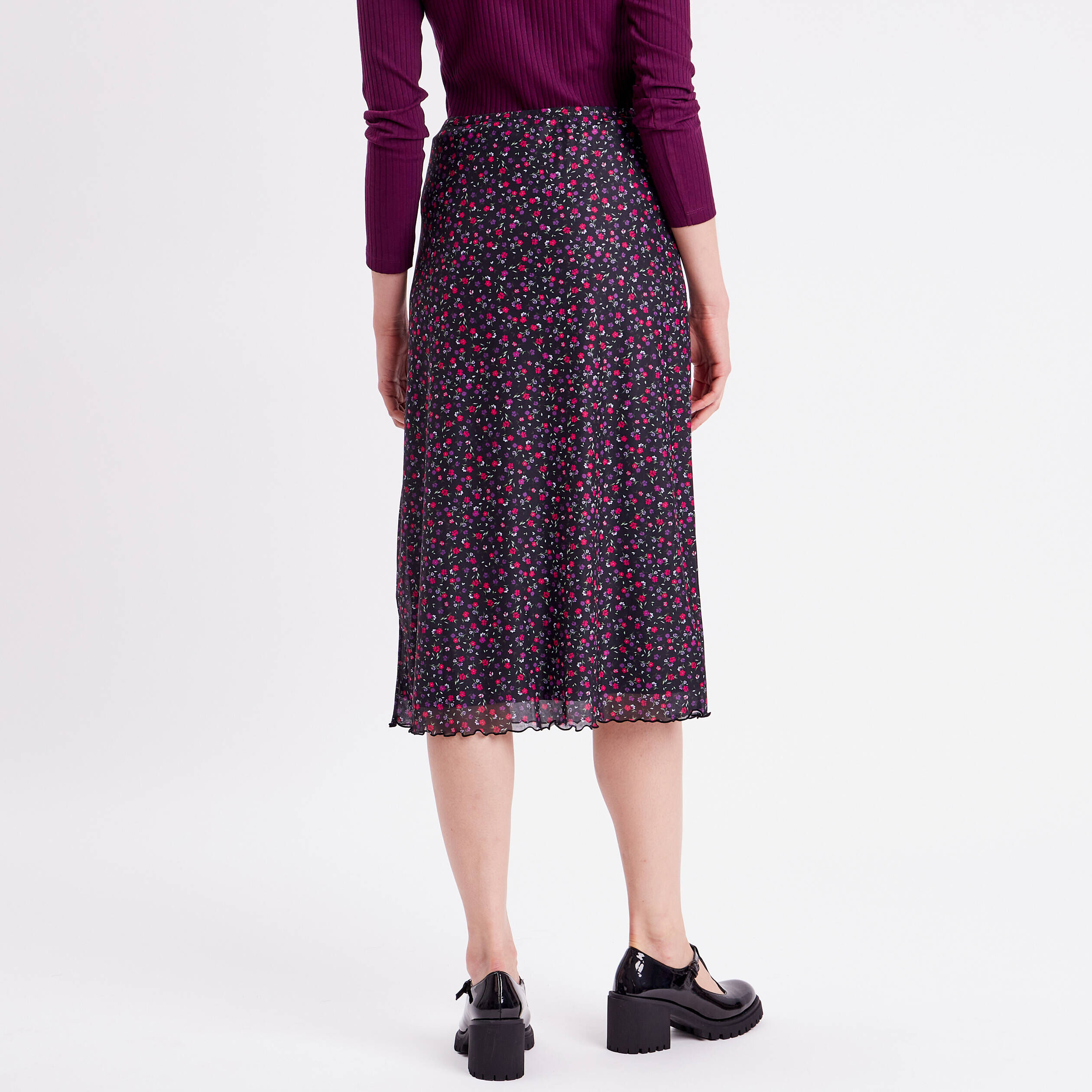 Jupe droite noir femme | Cache Cache