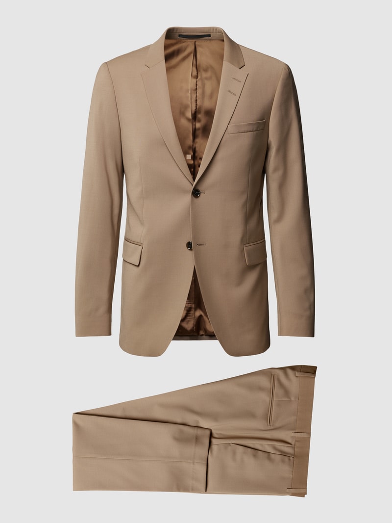Anzug mit Reverskragen in beige