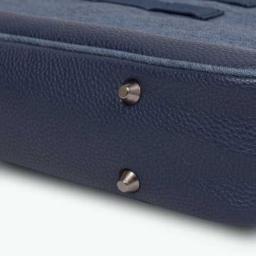 Paris navy blue laptop bag