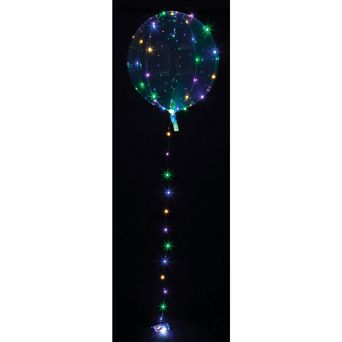 Folienballon Clearz Crystal Clear mit LED, bunt