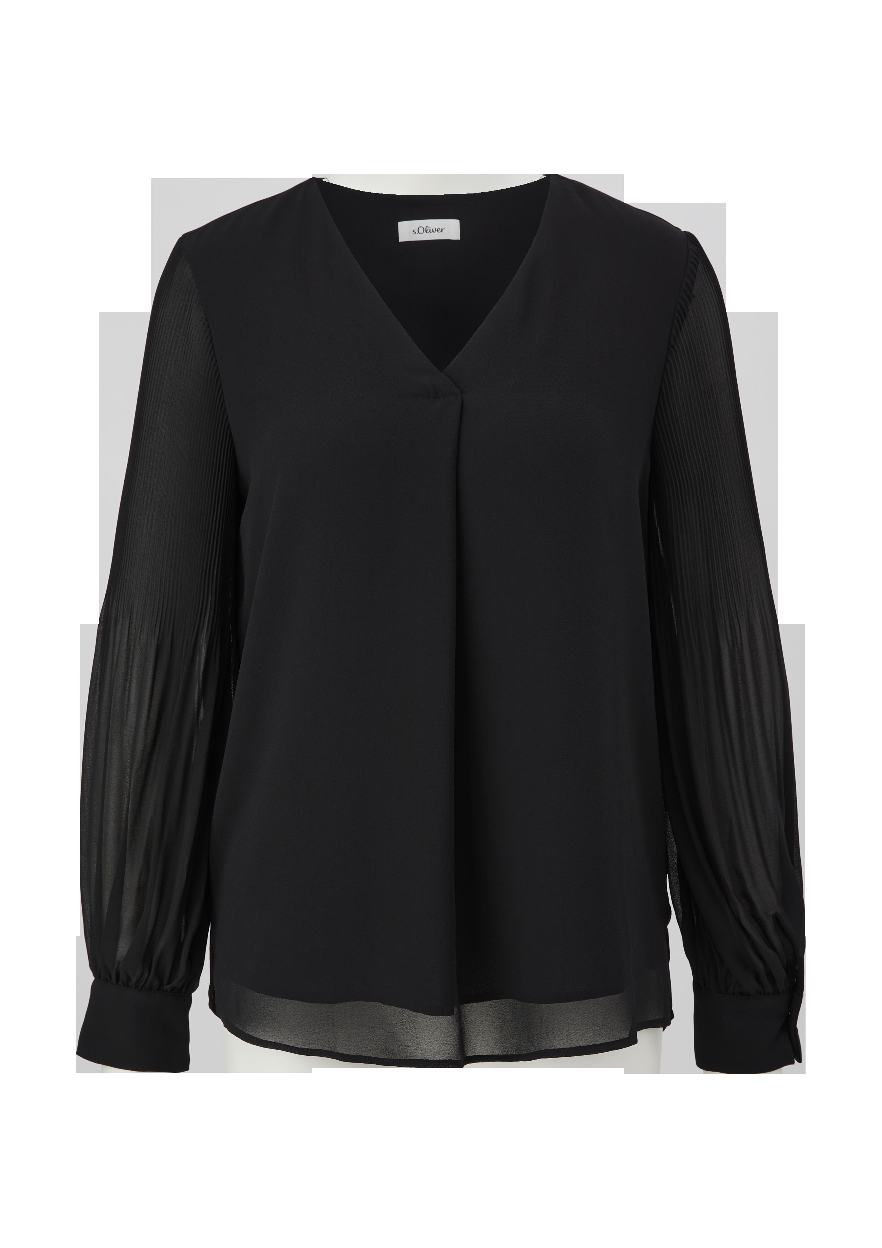 Blusenshirt mit Plissée-Ärmeln  2126248-9999