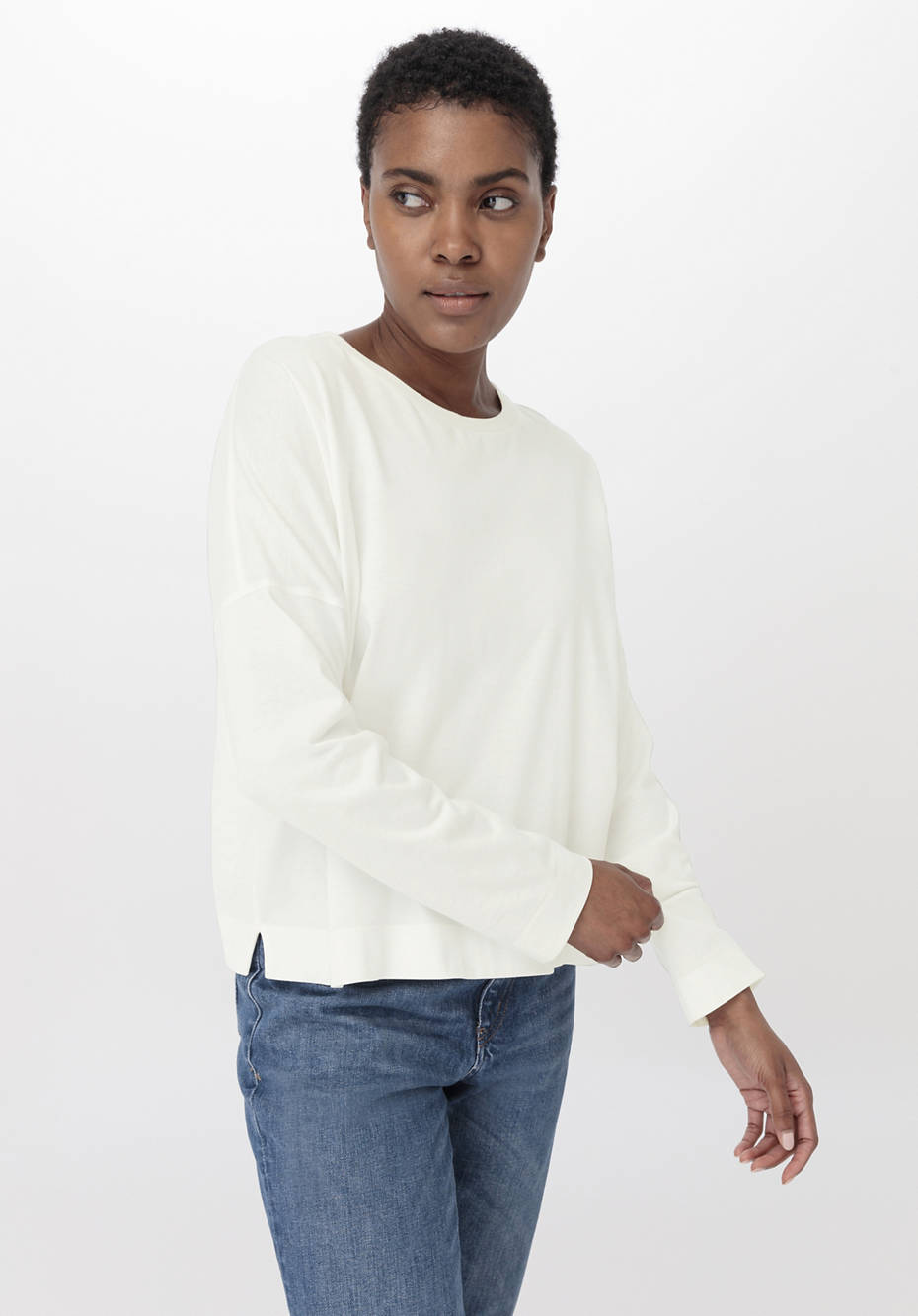 Langarm-Shirt aus reiner Bio-Baumwolle