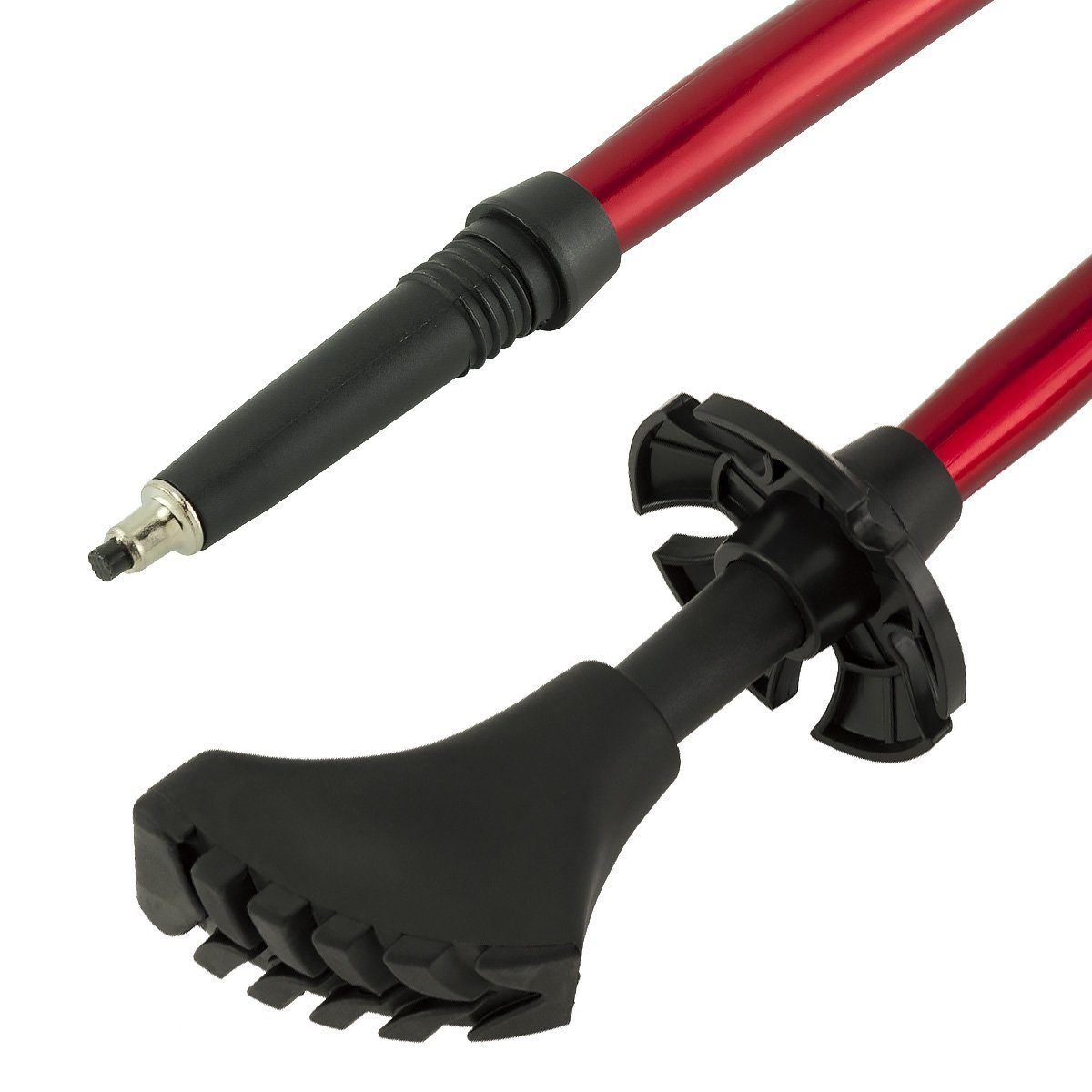 MidGard Nordic-Walking-Stöcke Ersatzpads Gummipuffer Gummifüße für Asphalt und Stein (2 St)