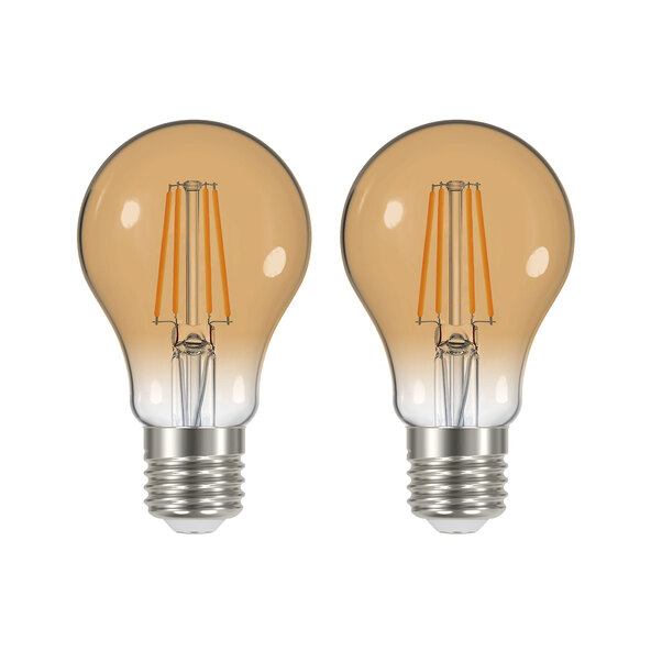 LED-Leuchtmittel E27 Gold GLS, 2er Set