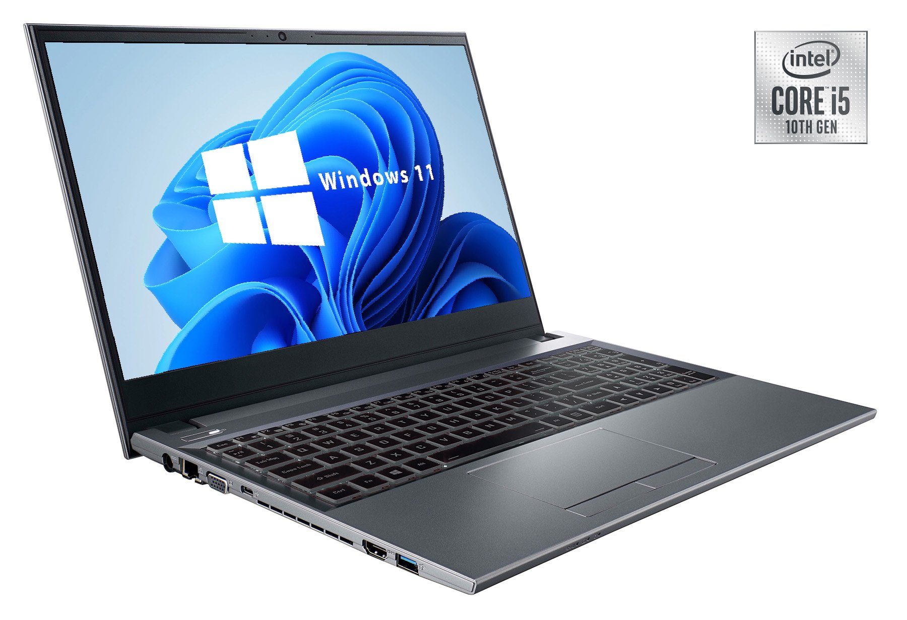 Hyrican 1699 Notebook (39,62 cm/15,6 Zoll, Intel Core i5 Intel Core i5-10210U, UHD Graphics, 1000 GB SSD)