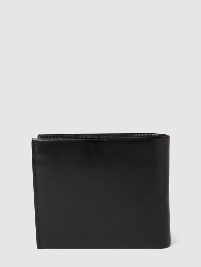 Portemonnaie aus Leder in schwarz