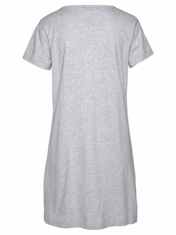 Buffalo Sleepshirt in grau-meliert-bedruckt günstig kaufen 32/34