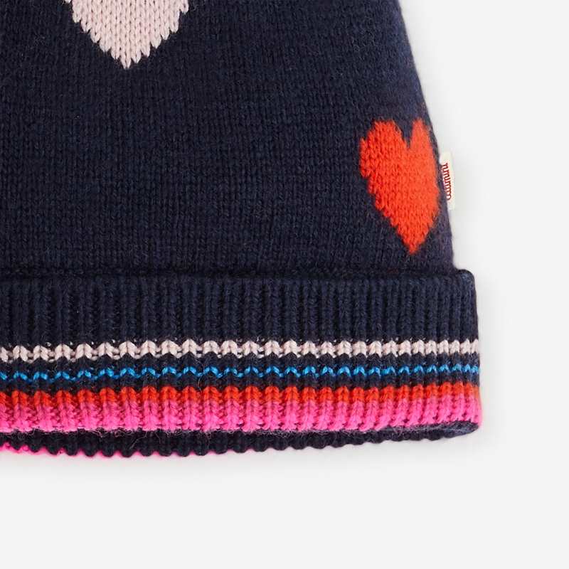 Bonnet bleu marine pour fille Catimini