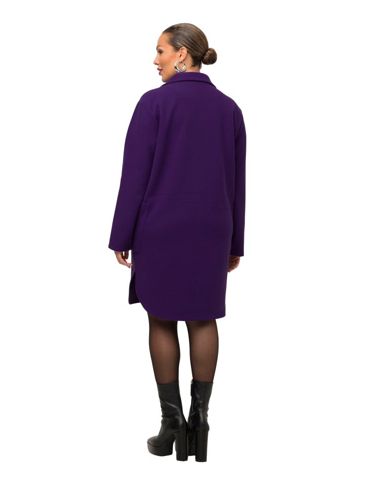 Ulla Popken Sweatjacke in tiefes violett günstig kaufen