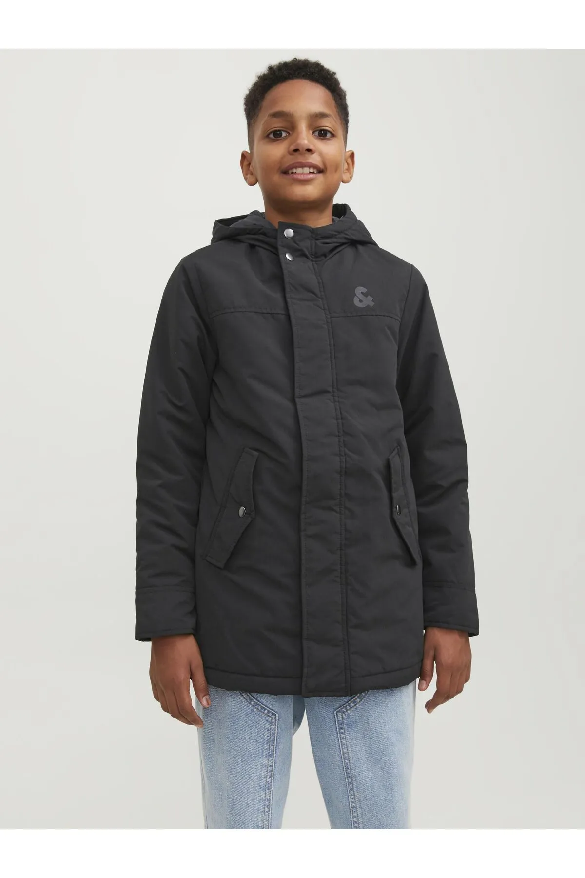 Jack & Jones Junior  Parka - Schwarz - Basic