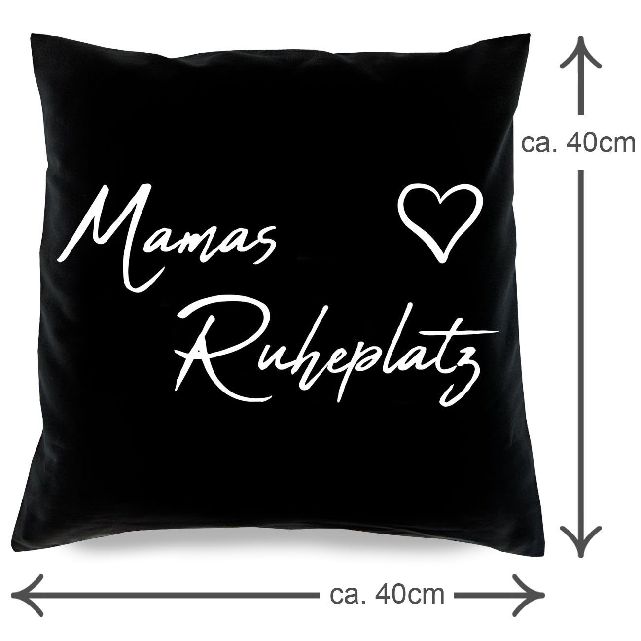 Soreso® Dekokissen Geschenk Set Mama Papa Weihnachten 2 Kissen Eltern Weihnachtsgeschenk, Geschenk-Set