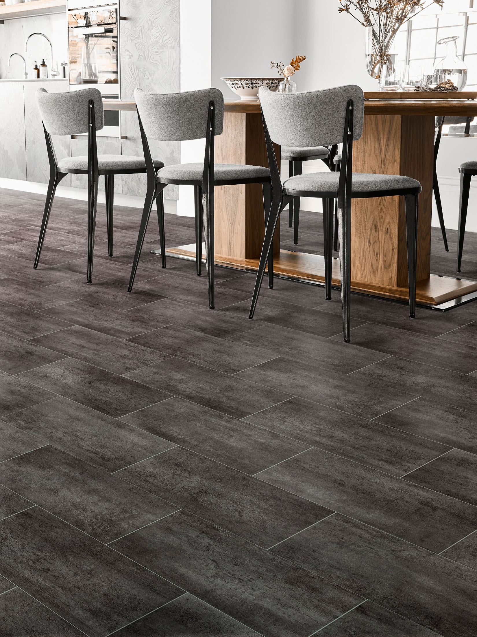 Barbuda Vinyl-Rollenware, Nero D579