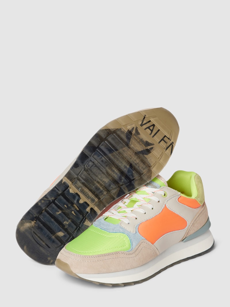 Sneaker im Colour-Blocking-Design Modell 'VALENCIA' in neon orange