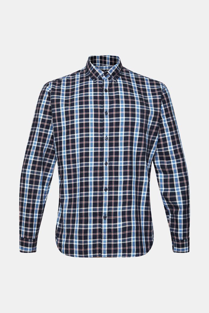 Button-Down-Hemd mit Karos