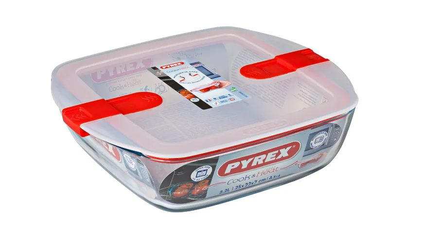 PYREX Mehrzweckform Cook & Heat 2,2l quadr.