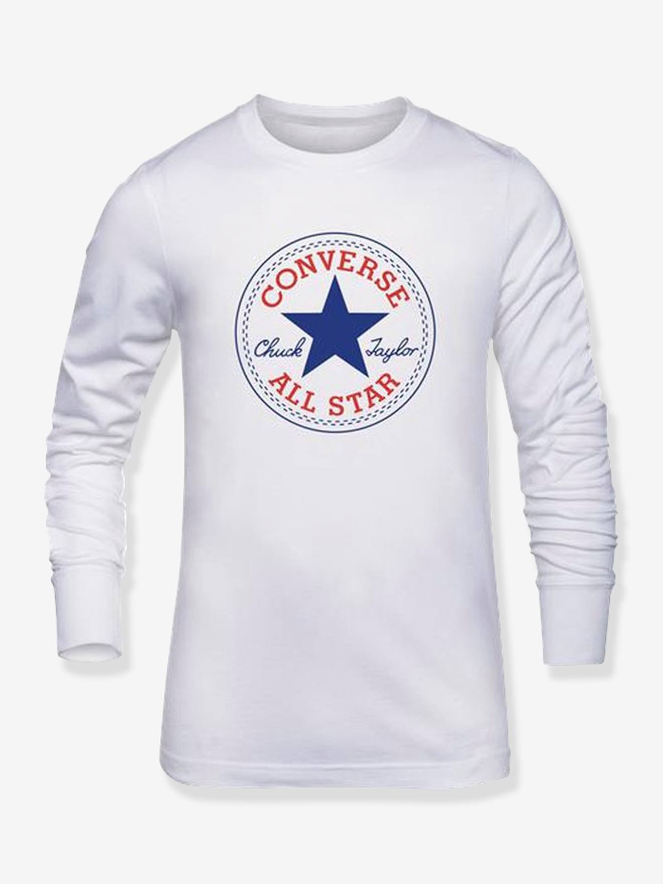 Tee-shirt enfant manches longues Chuck Patch CONVERSE gris