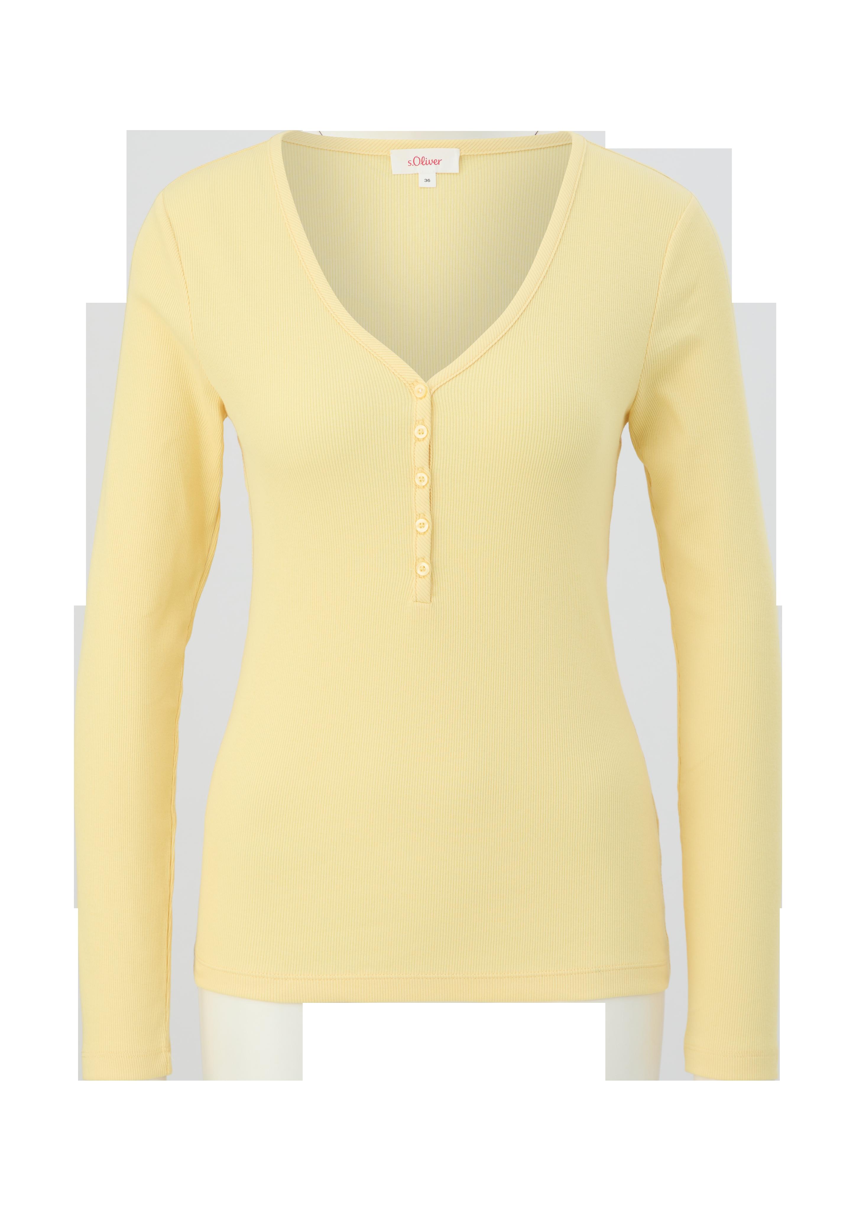Longsleeve mit Rippstruktur  2130352-1145