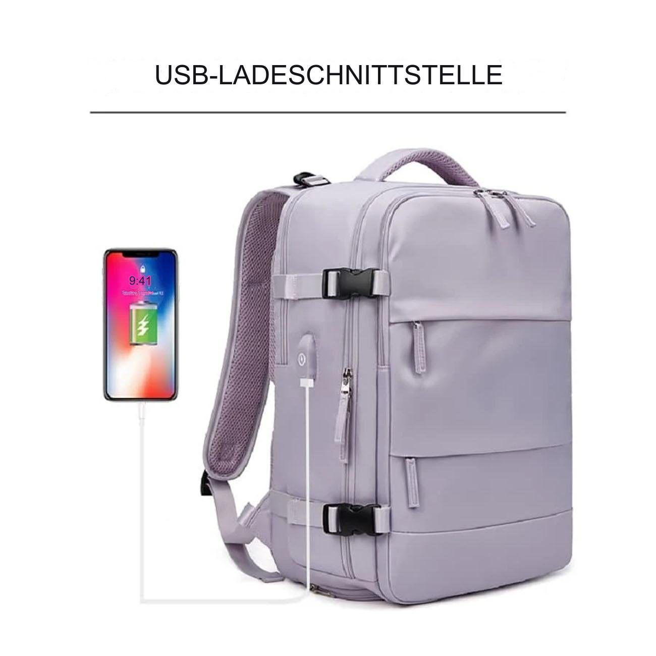 YYV Reiserucksack Leichter Outdoor-Rucksack mit Trocken- und Nasstrennung, Perfekt für Sport, Reisen, Wandern und mehr.