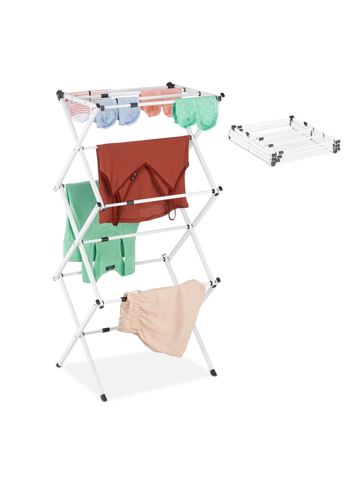 relaxdays Wäscheständer in Weiß günstig kaufen onesize
