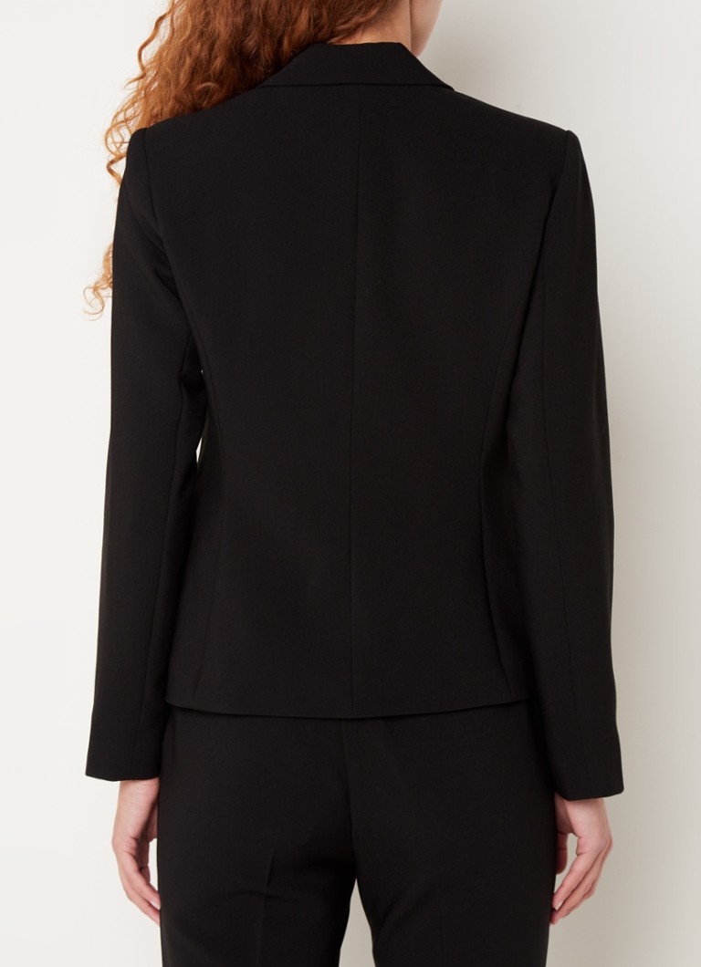 Expresso Blazer with shoulder pads and flap pockets