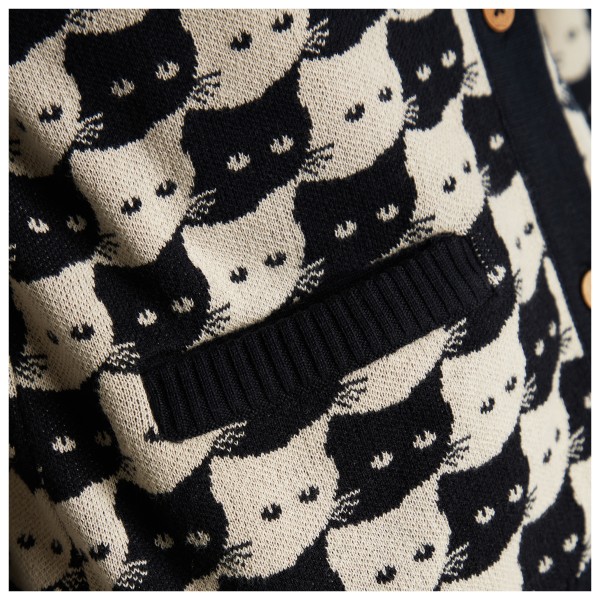 DEDICATED - Women's Cardigan Iggesund Pepita Cats - Freizeitjacke