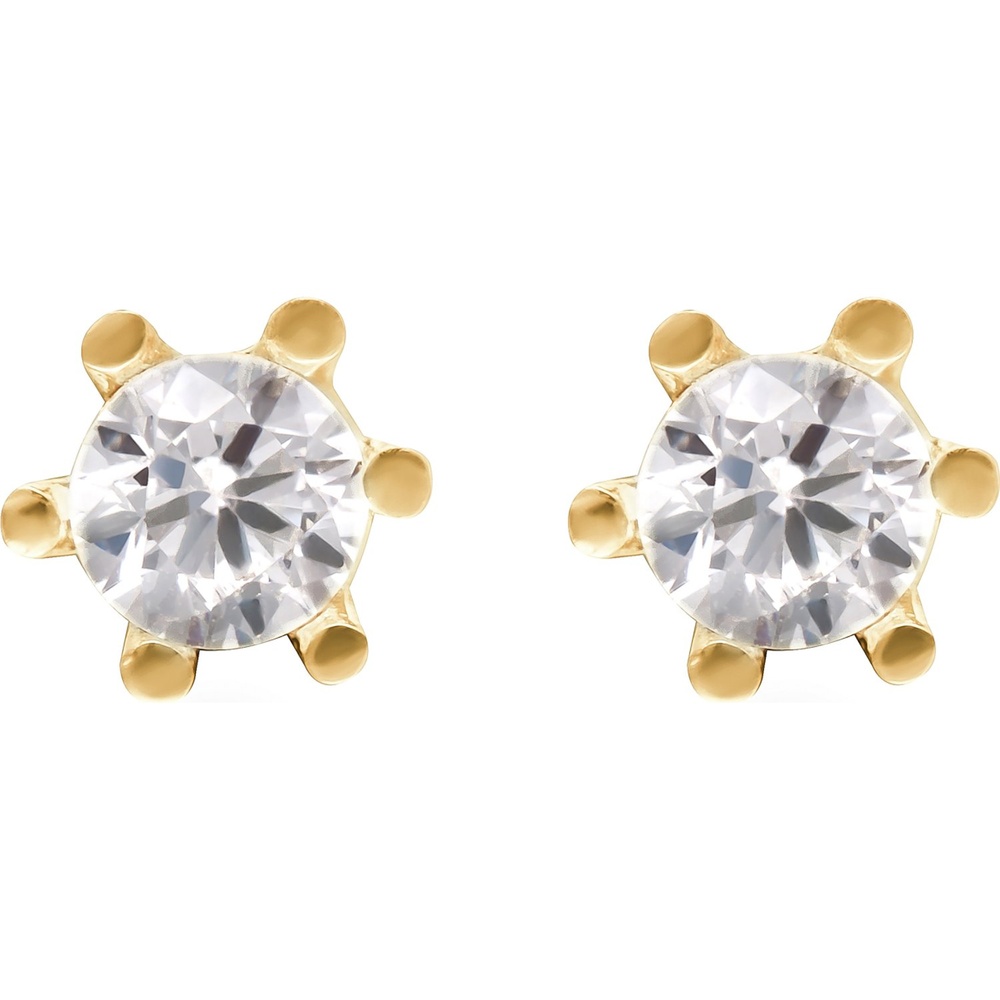 FAVS Boucles d'oreilles à fermoir à poussette 375 Or jaune Boucles d'oreilles