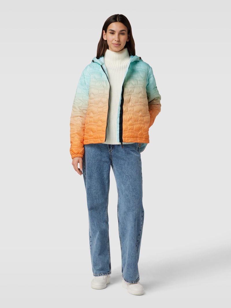 Steppjacke mit Farbverlauf Modell 'ACOLA' in hellblau