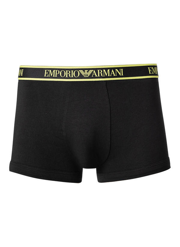EMPORIO ARMANI, Trunks, Baumwoll-Stretch, schwarz
