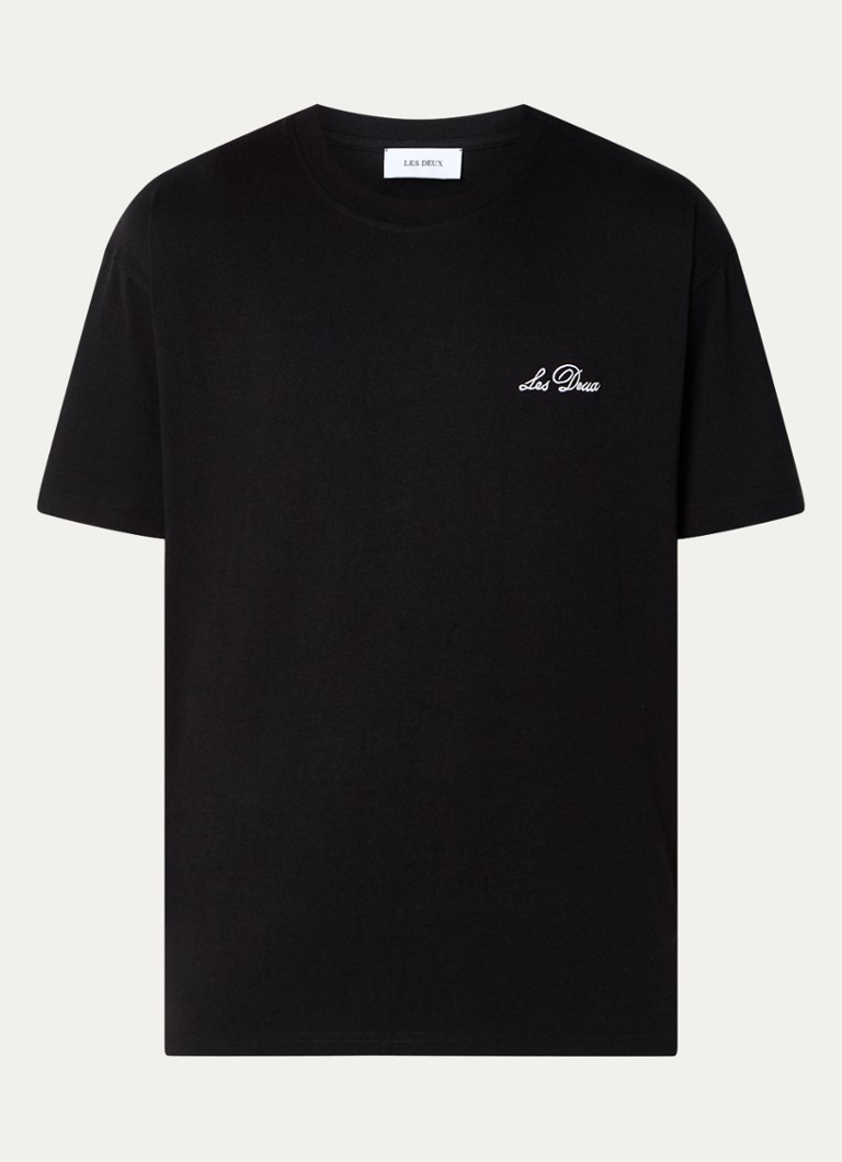 Les Deux Crew T-krekls ar logo izšuvumu