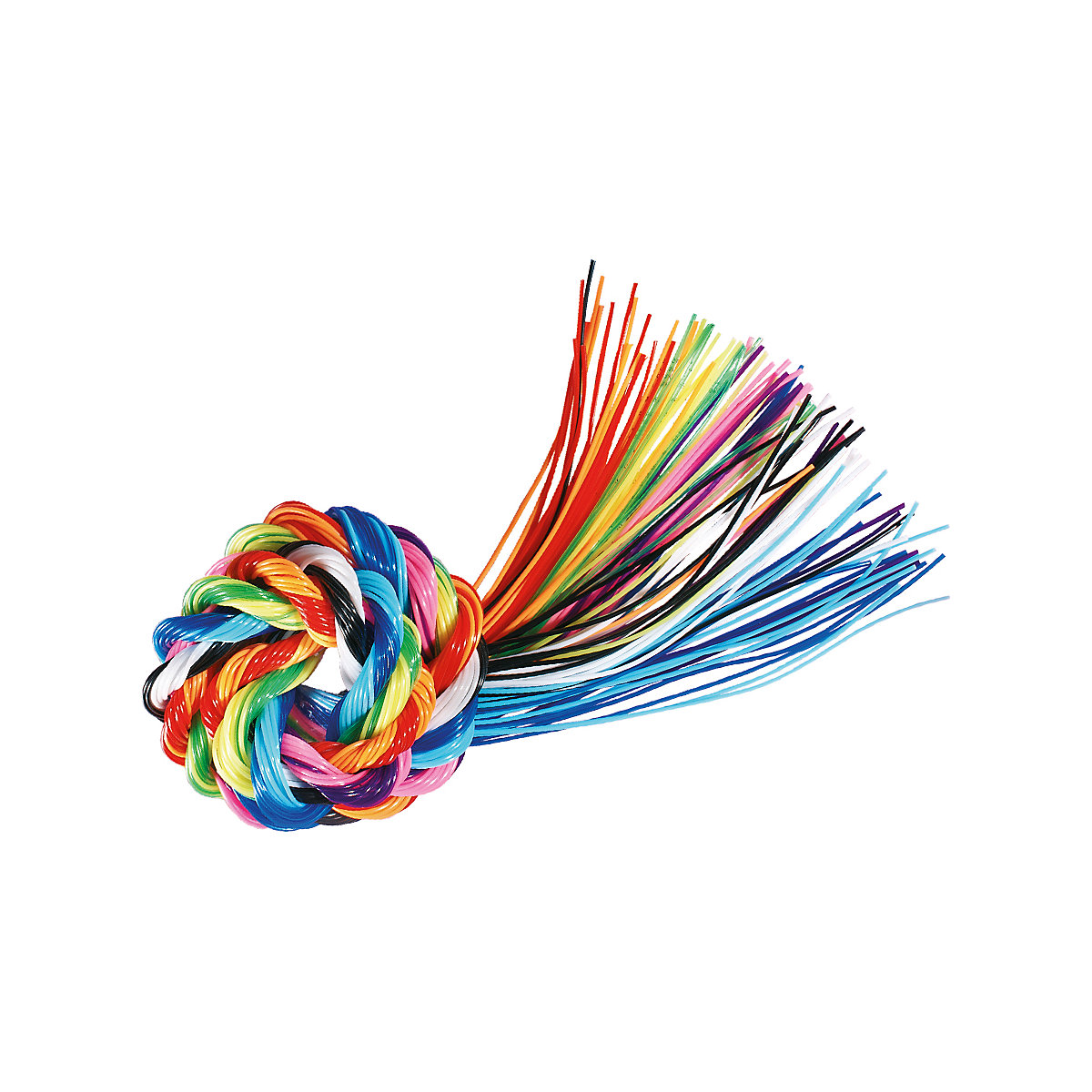 Flechtschnüre Scoubidou Regenbogen, 100 Stück
