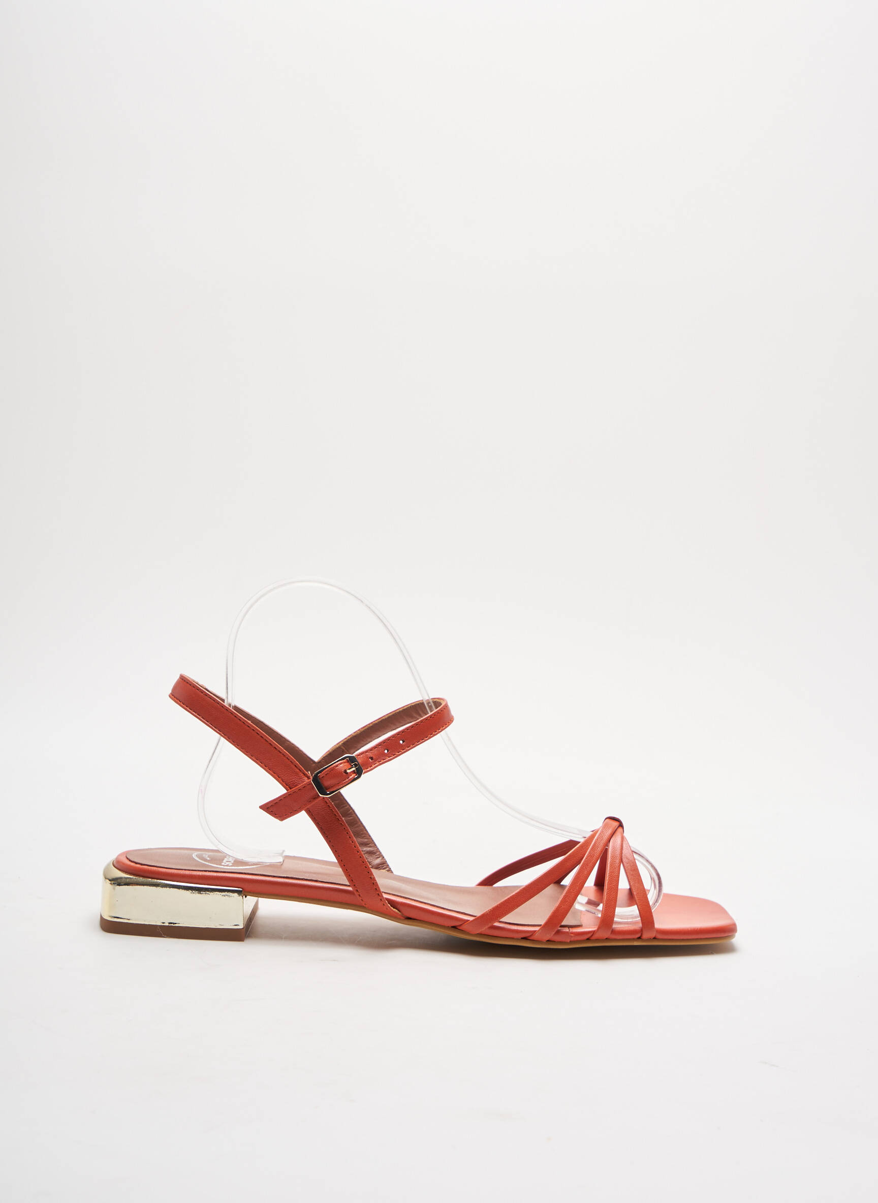 Sarenza Sandales Nu Pieds Femme couleur orange